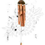 Balinese Wind Chime With Mandala Motif