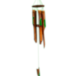 Wind Chimes With Palm Leaf Airbrush