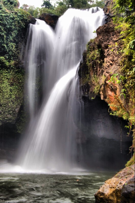 A waterfall in Gianyar, Bali (illustrative)