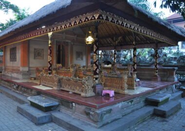 Traditional Balinese pavilion
