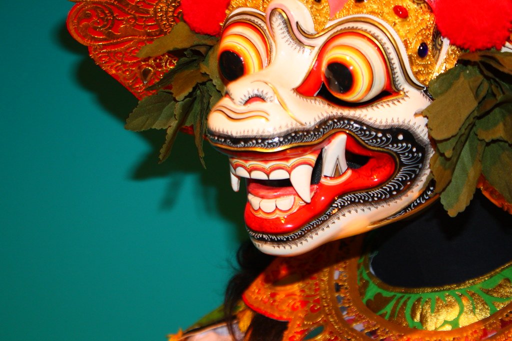 Colourful Balinese Barong mask
