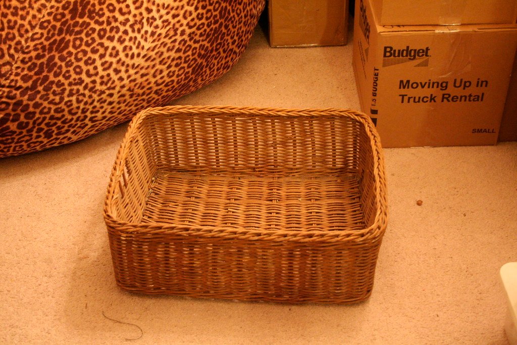 Handmade rattan basket