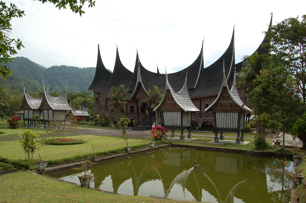 Rumah gadang houses, West Sumatra